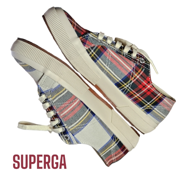 Superga Tartan Plaid Sneakers - Picture 7 of 11
